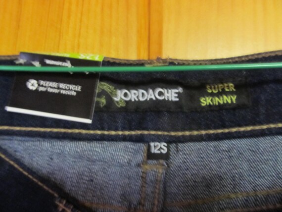 Girls Sz 12 Jeans Blue Jean Pants Girls Sz 12 reg Super skinny Jeans Embroidered Jeans youth girl sz 12 Pants Denim Jeans  Dungaree Girls View 4