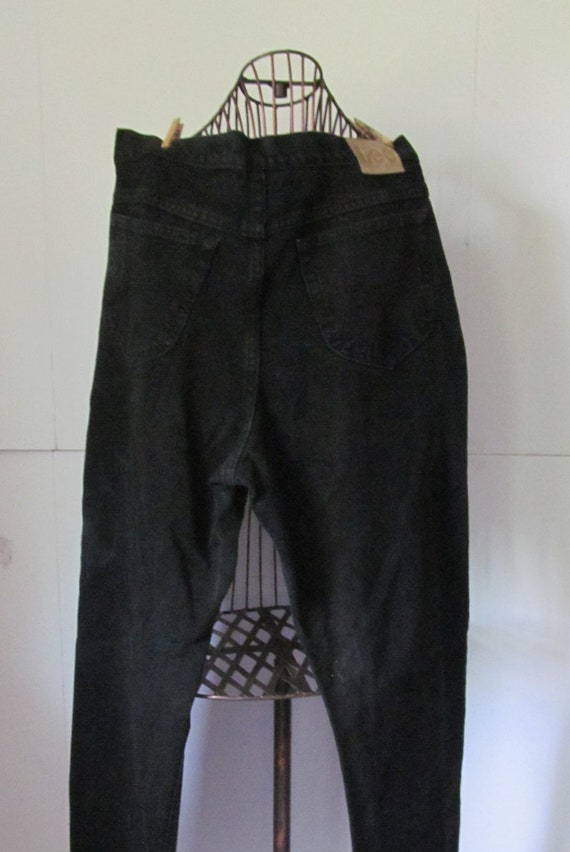 Vintage Lee Jeans 38x34 Mens Jeans Black Jeans Hi… - image 2