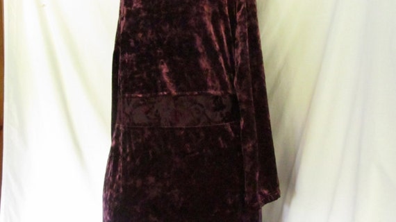 Velvet Dress Beautiful Bohemian Maxi Dress Purple… - image 5