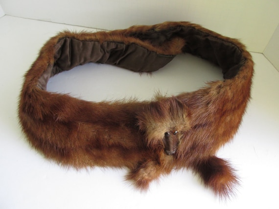 FUR COAT SALE Roaring 20s Fashion Mink Stole Scar… - image 3