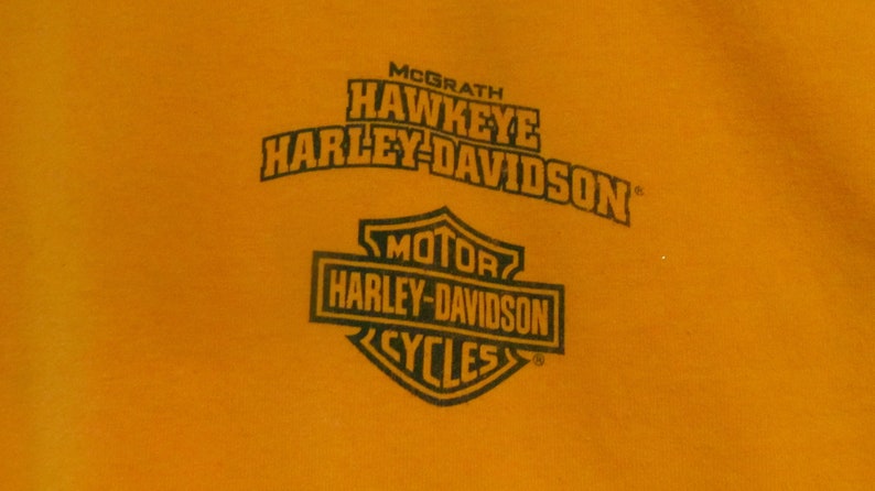 Mcgrath Hawkeye Harley Davidson Dealer Shirt Iowa Harley Shirt sz m Harley Staff Shirt Vintage Harley Davidson Motorcycle Shirt T shirt HD