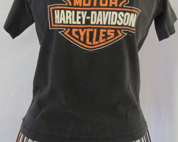 Harley Davidson Boys Cotton T-Shirt – Me And Dad Graphic, White, Crew Neck, Summer Style