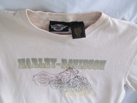 Embroidered Harley Davidson Shirt sz L Long Sleev… - image 4
