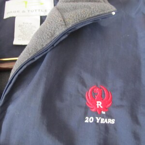 Sturm Rugers Employee 25 yr Jacket Size S 25 year Gift Ruger Firearm Jacket Mens Jacket Gift Dad Work Jacket Insulated Fleece Ruget Gunsmith image 2