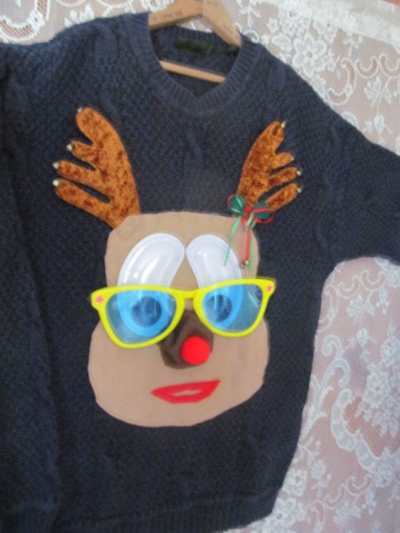 Vintage Timberland Ugly Christmas Sweater Oversiz… - image 1