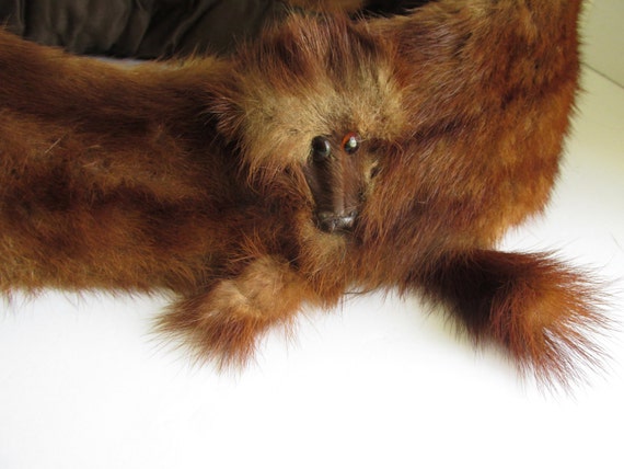 FUR COAT SALE Roaring 20s Fashion Mink Stole Scar… - image 2