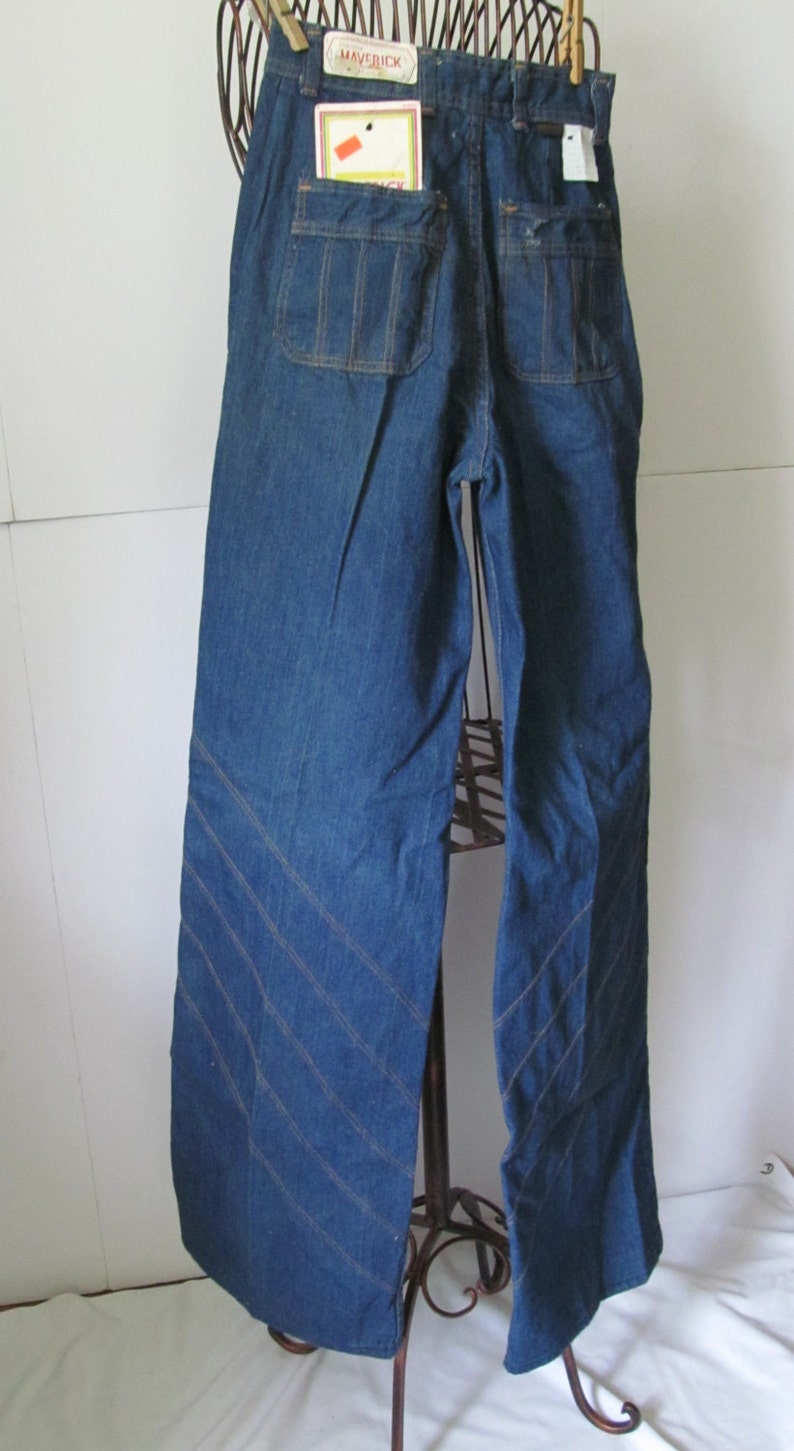 1960s Maverick Jeans Bell Bottom Jeans 7/8 Elephant Leg Pants Etsy
