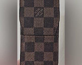 Louis Vuitton Damier Ebene Pouch LV Damier Pattern LV Damier Cigarette Case