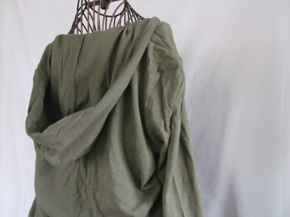 Lumberjack Wife Olive Green Hoodie Blouse The Log… - image 4