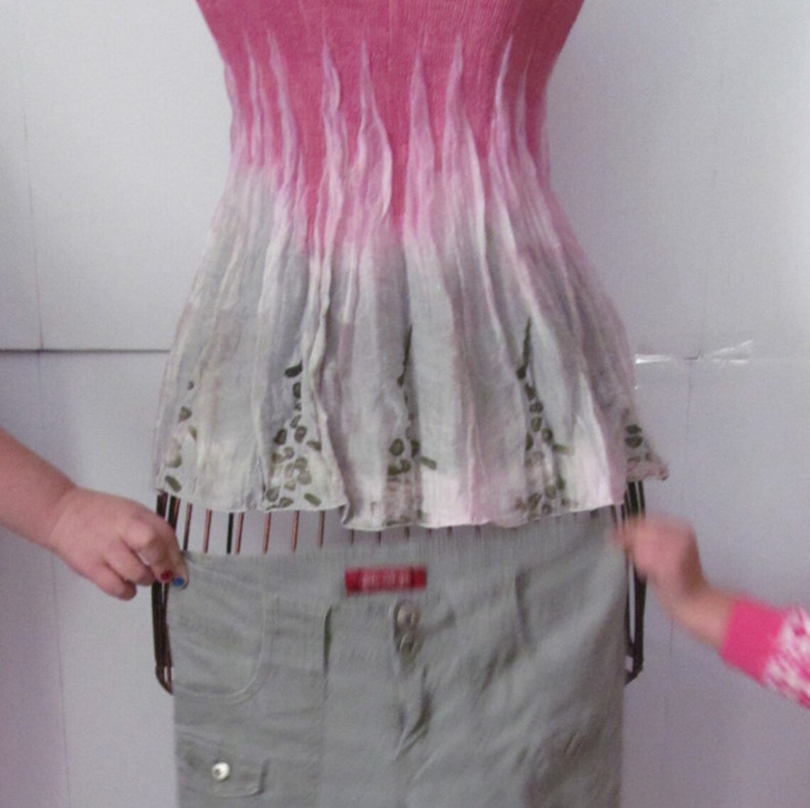 sage green capris