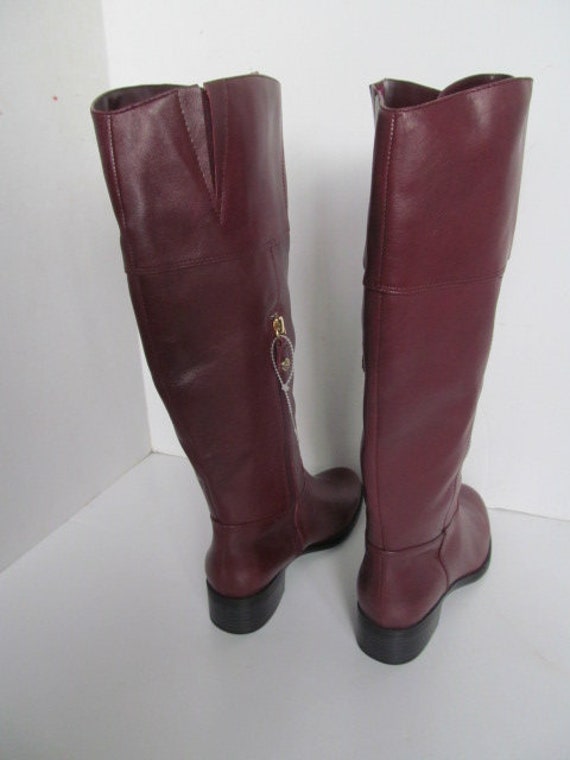 NWT Leather Riding Boots sz 5 New with Tag Leathe… - image 7