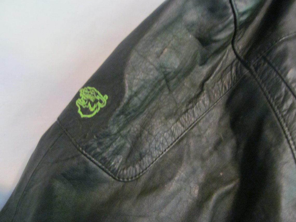 Vintage Arctic Cat Leather Jacket Men Size Small Snowmobile Etsy