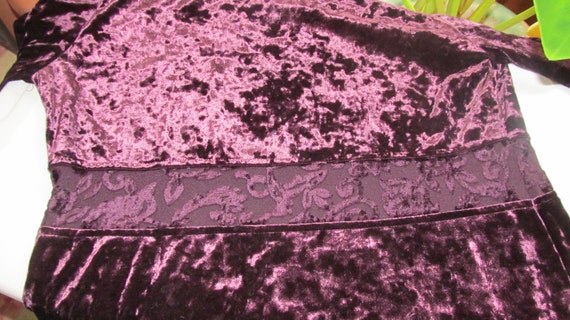 Velvet Dress Beautiful Bohemian Maxi Dress Purple… - image 4