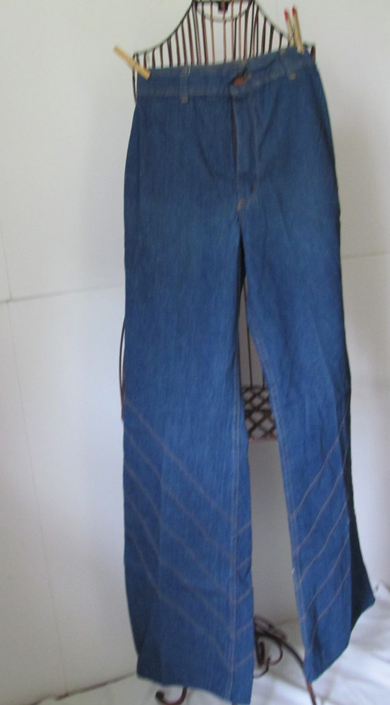 Rare NWT 1960s Maverick Jeans Bell Bottom Jeans 7… - image 3