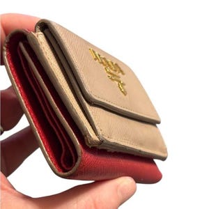 Prada Mini Compact Wallet Prada tri fold wallet rare multi color Prada wallets