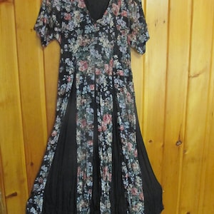 Navy Blue Lace Dress Size Short sleeve Dresses Navy Floral dresses sz L Lace Long Dress