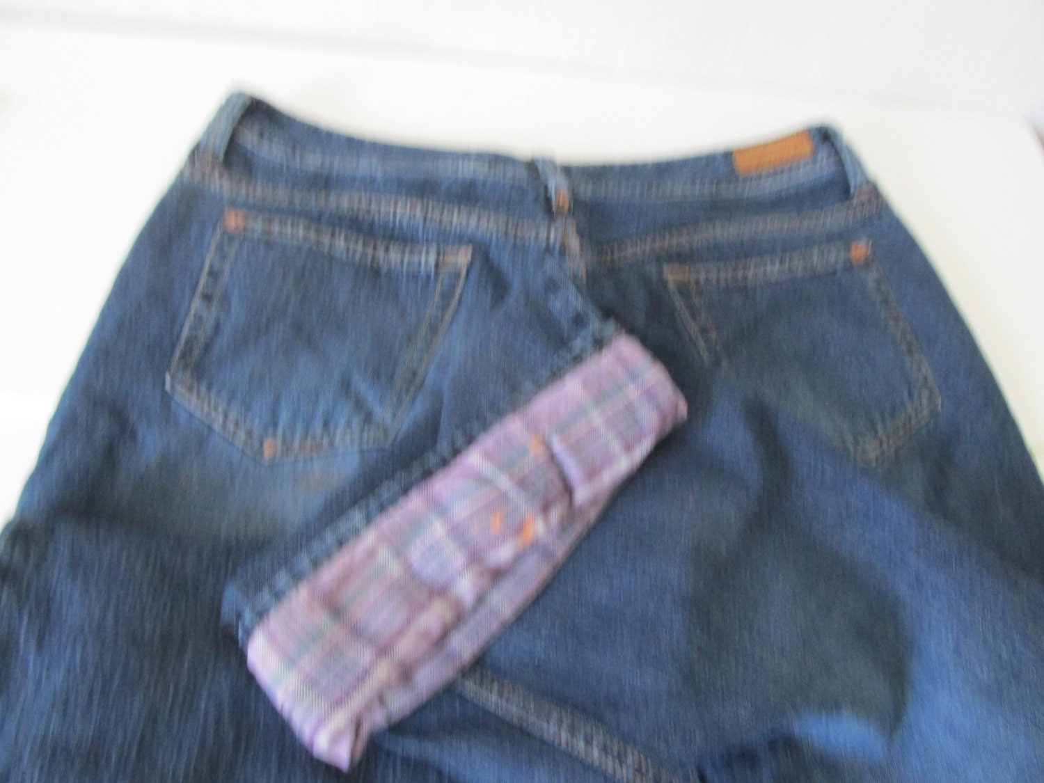 Eddie Bauer Flannel Lined Jeans Denim 