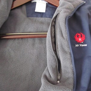 Sturm Rugers Employee 25 yr Jacket Size S 25 year Gift Ruger Firearm Jacket Mens Jacket Gift Dad Work Jacket Insulated Fleece Ruget Gunsmith image 4