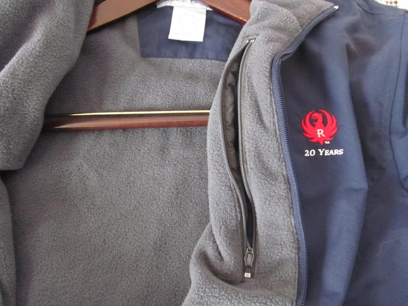 Sturm Rugers Employee 25 yr Jacket Size S 25 year Gift Ruger Firearm Jacket Mens Jacket Gift Dad Work Jacket Insulated Fleece Ruget Gunsmith image 4