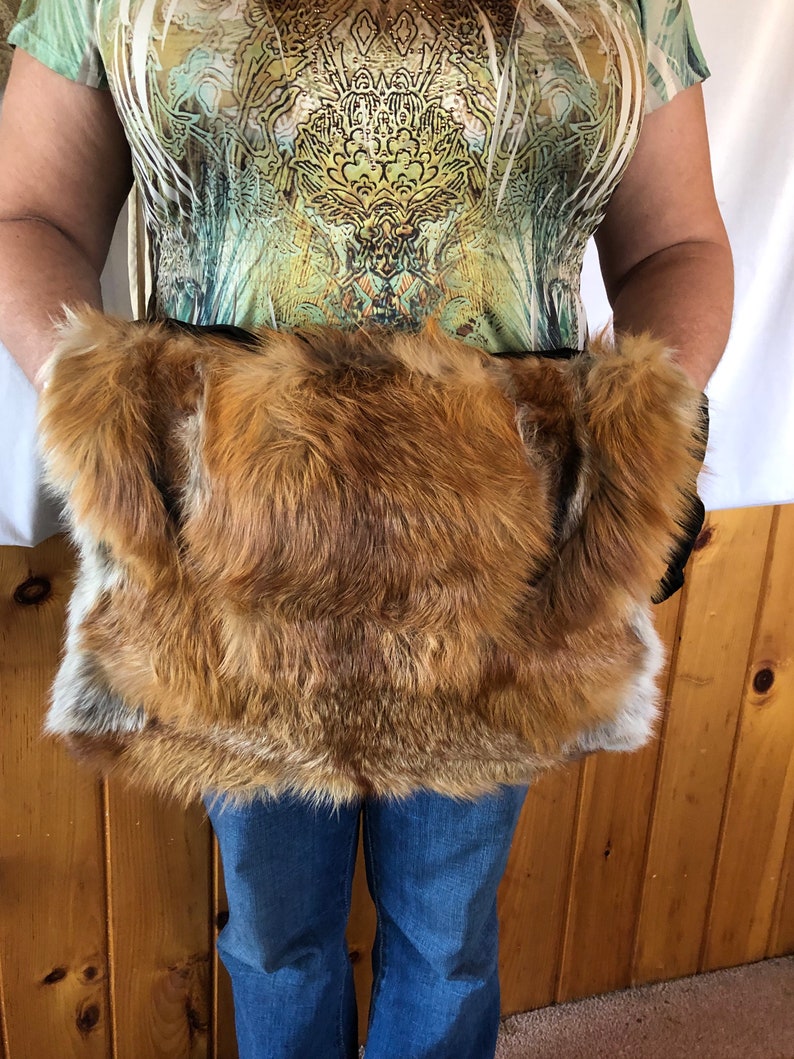 SALE Genuine Red Fox Fur Hand Muff Warmer Edwardian Muff Fur Etsy