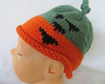 Fall Photo Prop Baby Jack O Lantern Newborn Crochet Hat Baby Fall Photo Props for children Halloween Costume Hat for Newborn Baby Unisex