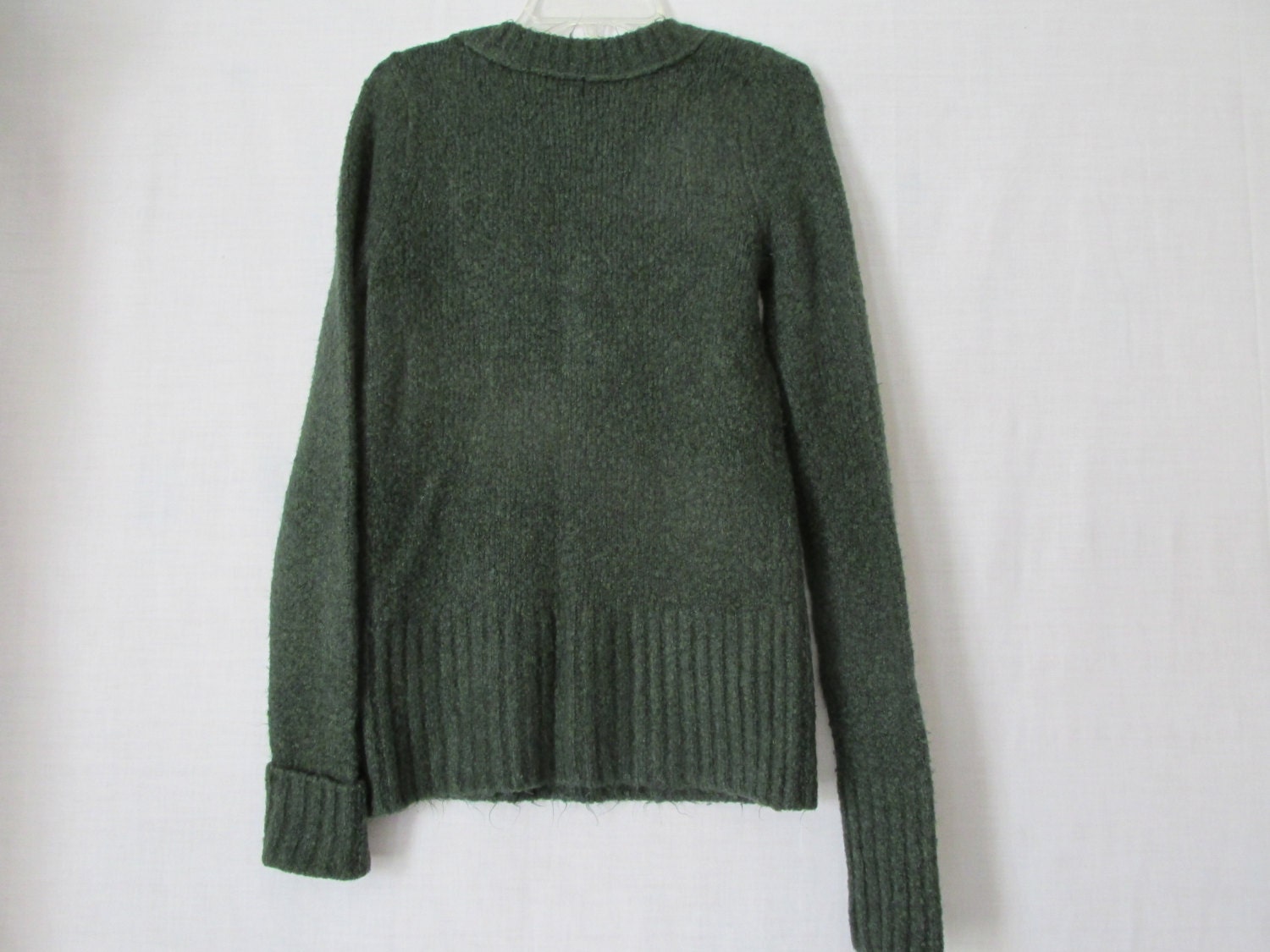 Long Sleeve Green Sweater Pullover Forest Green Sweater Green - Etsy