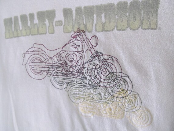 Embroidered Harley Davidson Shirt sz L Long Sleev… - image 1