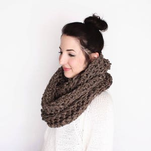 CROCHET PATTERN & TUTORIAL The Caulfield Infinity Scarf Chunky Texture Step by Step Photo Tutorials Included image 3