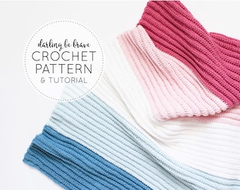 CROCHET PATTERN + VIDEO ⊹ Beginner Friendly Baby Blanket, Nursery, Toddler, Child ⊹ Shilo Blanket