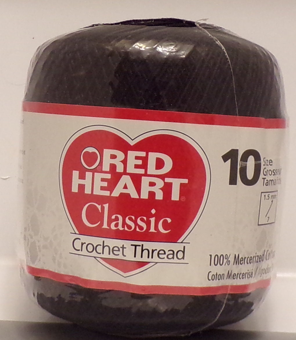 Red Heart Classic Crochet Thread Size 10 White