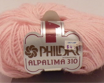 Phildar 'Alpalima 310', Pink; Alpaca, Acrylic; Lot of 3; Vintage