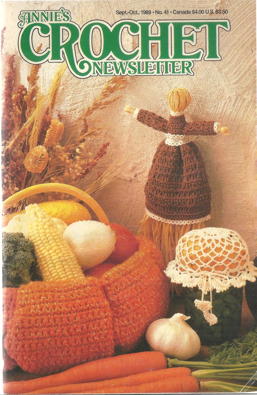 Annie's Crochet Newsletter; Sept-oct 1989 #41 - Etsy