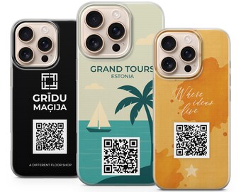 Custom Phone Case Business Card Cover for iPhone 17 Pro Max, 16e, 15, 14, 13 & Samsung S25 Ultra, S24 FE, A56, A16, Pixel 10 XL, 9a, 8, 7