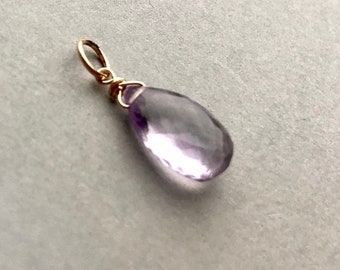 AMETRINE 14KARAT GOLD  Pendant, gemstone pendant in real Gold, violet gemstone Ametrine, Engagement Gift, Gift for her Gemstone Pendant