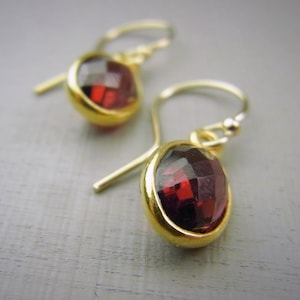 RUBYRED Garnet earrings