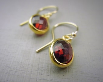 RUBYRED Garnet earrings
