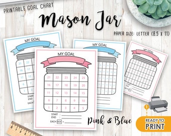 printable goal tracker money savings coloring piggy bank etsy