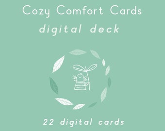 DIGITAL Deck: Cozy Comfort Cards for Sad & Anxious Moments