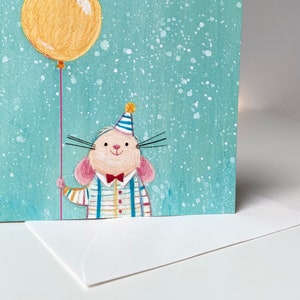 Ensemble de 2 cartes d'anniversaire pliées MIGNONNES Enveloppes incluses - Pas de texte
