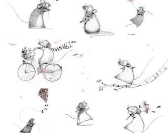 A14: Ratties out and about - A compilation of cute rat sketches