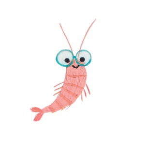 C82: Max el Camarón • Impresión artística pequeña de camarones