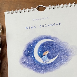 Mini Animal Art Calendar • Perpetual Birthday Calendar