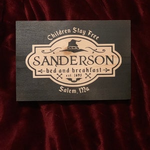 Sanderson Inn Wooden Sign