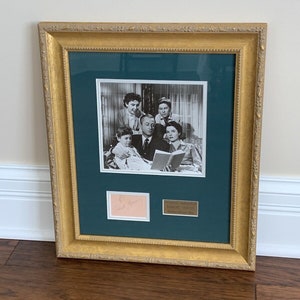 Vintage Hollywood Disney Sid Cahuenga COA Framed Signed Autograph Robert Young Father Knows Best