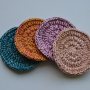 Set of 4 Handmade 100% cotton beauty or face scrubbie