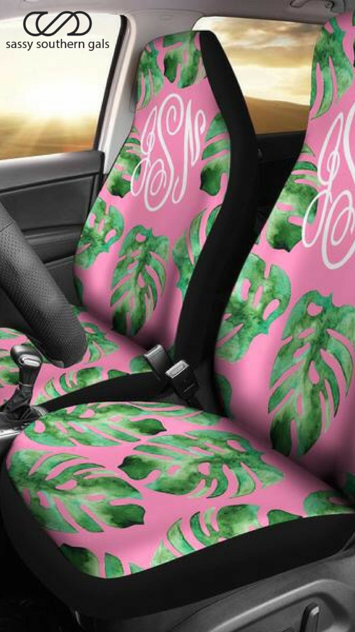 Monogram Seat Covers for Car personalized Seat Cover Etsy