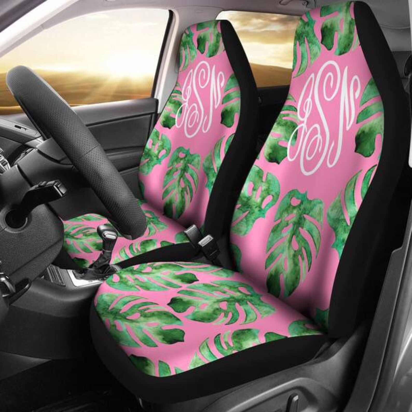 Monogram Seat Covers for Car personalized Seat Cover Etsy
