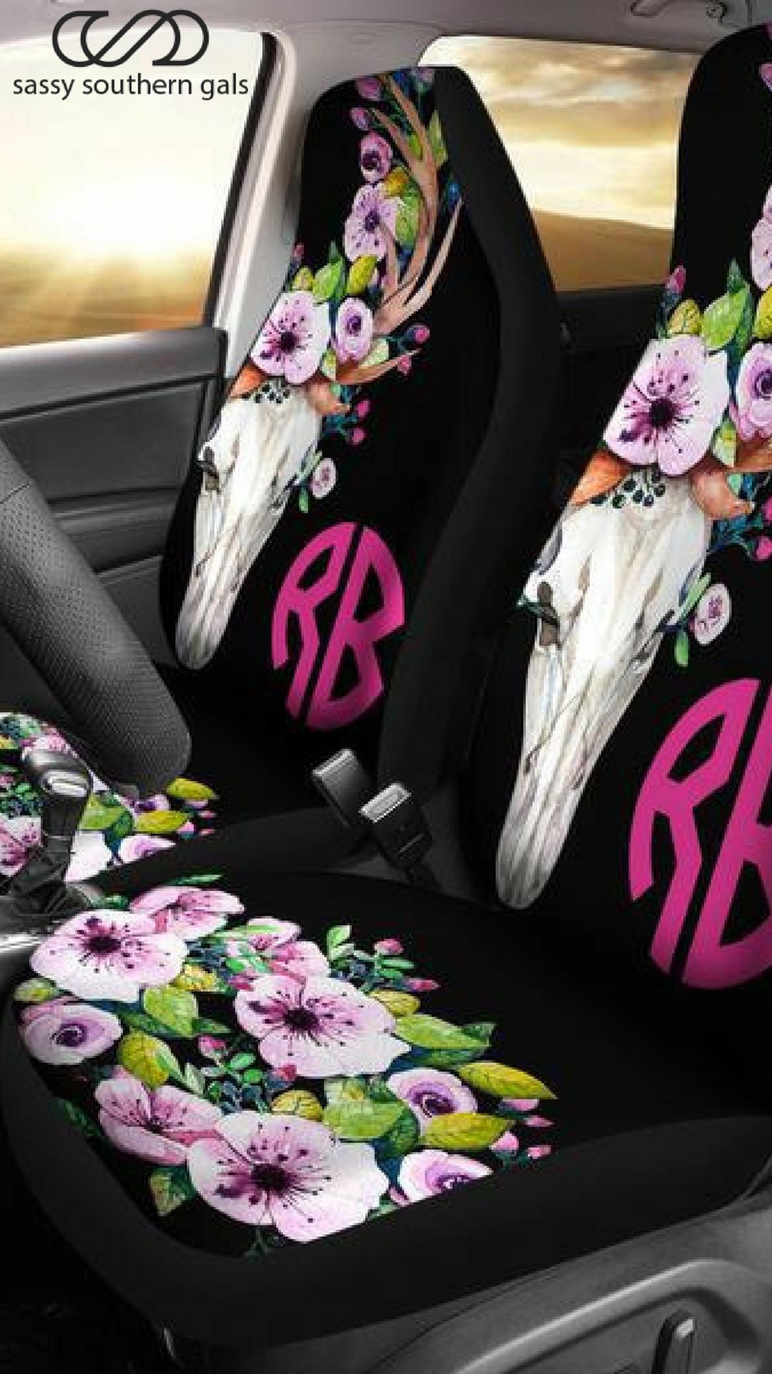 Monogram Seat Covers for Car car Seat Covers for Vehicle Etsy