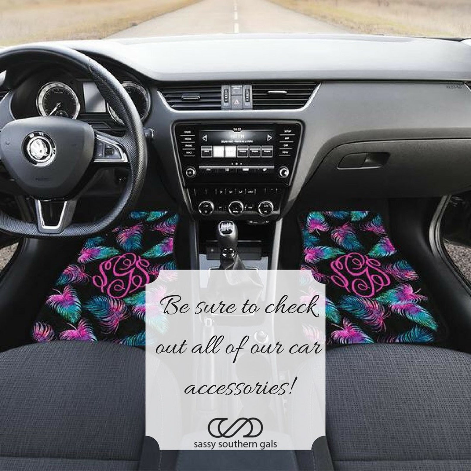 Monogram Seat Covers For Car Personalized Seat Cover Etsy
