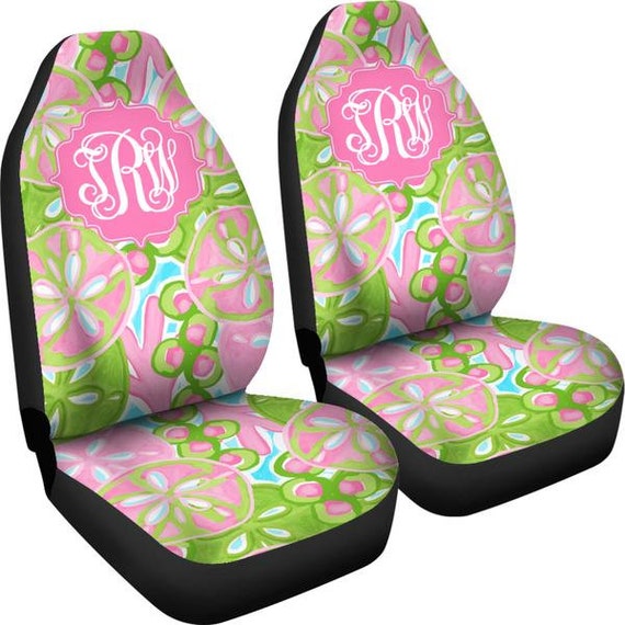 Monogram Seat Covers For Car Sand Dollar Seat Cover For Car Personalized Seat Cover Monogrammed Car Accessories